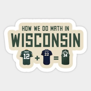 Milwaukee Bucks - How we do math in Wisconsin Sticker